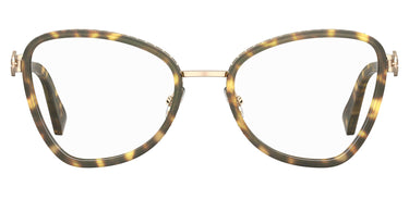 Premium Women Moschino Eyeglasses: MOS584 - Havana - SpecSMART Eye Clinic (Front View)